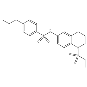 N-(1-(ethylsulfonyl)-1,2,3,4-tetrahydroquinolin-6-yl)-4-propylbenzenesulfonamide Structure