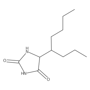 5-(1-Propylpentyl)-2,4-imidazolidinedione Structure