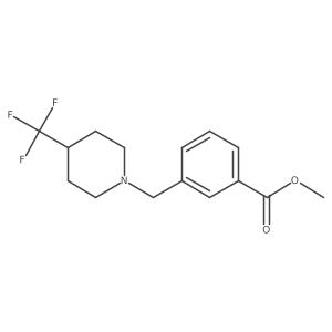 Methyl 3-{[4-(trifluoromethyl)piperidino]methyl}benzenecarboxylate Structure