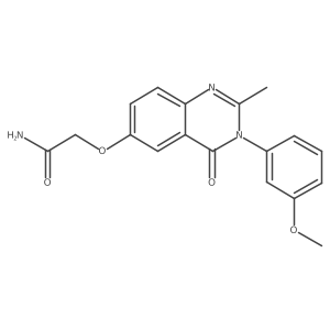 2-{[3-(3-Methoxyphenyl)-2-methyl-4-oxo-3,4-dihydroquinazolin-6-yl]oxy}acetamide Structure