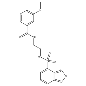 N-{2-[(2,1,3-benzoxadiazol-4-ylsulfonyl)amino]ethyl}-3-methoxybenzamide Structure
