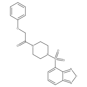1-[4-(2,1,3-Benzoxadiazol-4-ylsulfonyl)piperazin-1-yl]-2-phenoxyethanone结构式