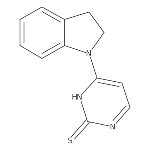 4-Indolinylpyrimidine-2-thiol Structure