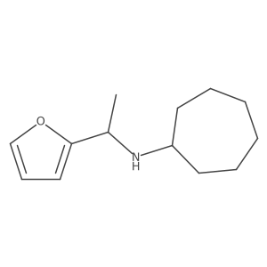 N-[1-(furan-2-yl)ethyl]cycloheptanamine Structure