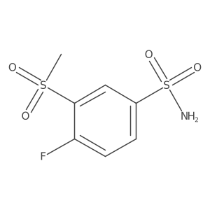 4-Fluoro-3-methanesulfonylbenzene-1-sulfonamide Structure