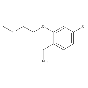 4-Chloro-2-(2-methoxy-ethoxy)-benzylamine结构式