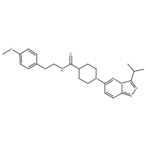 N-[2-(4-methoxyphenyl)ethyl]-1-[3-(propan-2-yl)[1,2,4]triazolo[4,3-b]pyridazin-6-yl]piperidine-4-carboxamide Structure