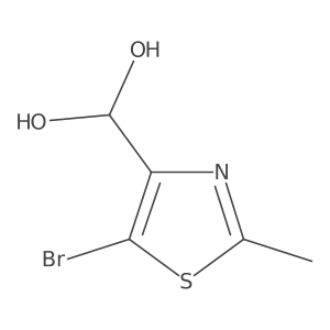 1-(5-Bromo-2-methyl-4-thiazolyl)methanediol结构式