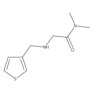 N,N-Dimethyl-2-[(thiophen-3-ylmethyl)amino]acetamide结构式
