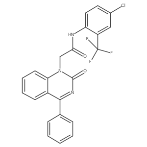 N-(4-chloro-2-(trifluoromethyl)phenyl)-2-(2-oxo-4-phenylquinazolin-1(2H)-yl)acetamide Structure