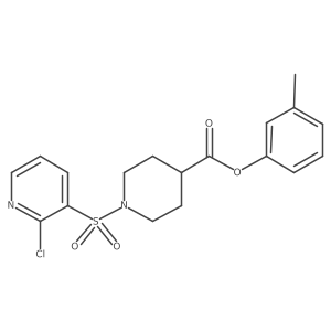 3-Methylphenyl 1-[(2-chloropyridin-3-yl)sulfonyl]piperidine-4-carboxylate结构式