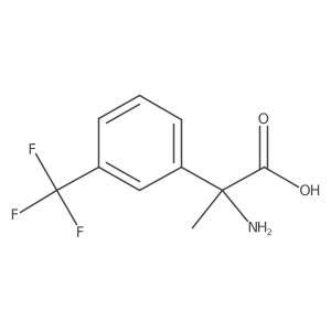 2-Amino-2-[3-(trifluoromethyl)phenyl]propanoic acid结构式