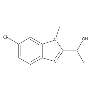 1-(6-chloro-1-methyl-1H-1,3-benzodiazol-2-yl)ethan-1-ol Structure