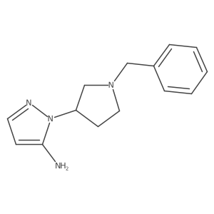 1-(1-benzylpyrrolidin-3-yl)-1H-pyrazol-5-amine Structure