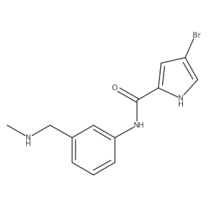 4-Bromo-N-{3-[(methylamino)methyl]phenyl}-1H-pyrrole-2-carboxamide结构式