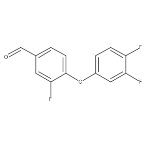 4-(3,4-Difluorophenoxy)-3-fluorobenzaldehyde Structure