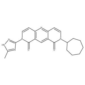 2-cycloheptyl-8-(3-methyl-1H-1,2,4-triazol-5-yl)pyrido[4,3-b][1,6]naphthyridine-1,9(2H,8H)-dione结构式