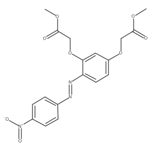 Dimethyl 2,2'-[{4-[(4-nitrophenyl)diazenyl]benzene-1,3-diyl}bis(oxy)]diacetate Structure