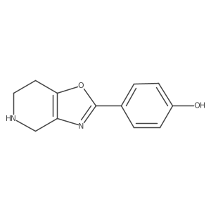 4-(4,5,6,7-Tetrahydro[1,3]oxazolo[4,5-c]pyridin-2-yl)phenol结构式