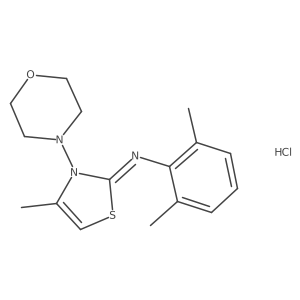 (Z)-2,6-dimethyl-N-(4-methyl-3-morpholinothiazol-2(3H)-ylidene)aniline hydrochloride Structure