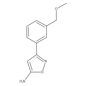 3-[3-(Methoxymethyl)phenyl]-1,2-oxazol-5-amine结构式