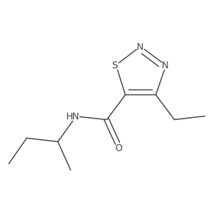 n-(Sec-butyl)-4-ethyl-1,2,3-thiadiazole-5-carboxamide结构式