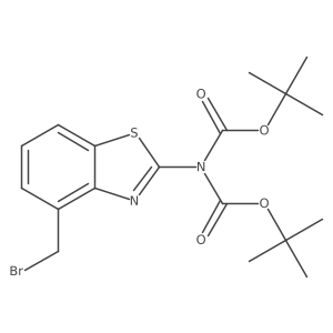 4-Bromomethyl-2-bis(tert-butoxycarbonyl)aminobenzothiazole Structure