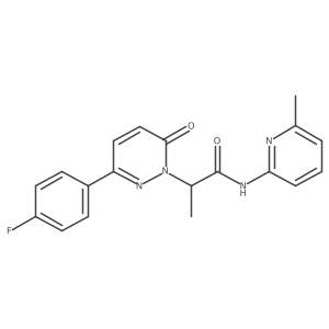 2-(3-(4-fluorophenyl)-6-oxopyridazin-1(6H)-yl)-N-(6-methylpyridin-2-yl)propanamide结构式