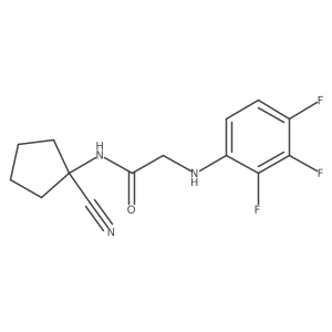 N-(1-cyanocyclopentyl)-2-[(2,3,4-trifluorophenyl)amino]acetamide Structure