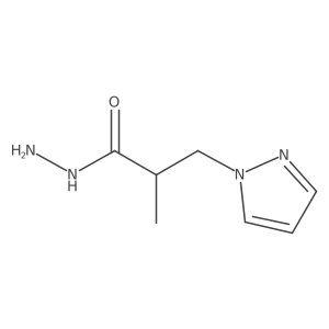 2-Methyl-3-(1H-pyrazol-1-yl)propanohydrazide Structure