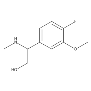 (S)-2-(4-Fluoro-3-methoxyphenyl)-2-(methylamino)ethan-1-ol Structure