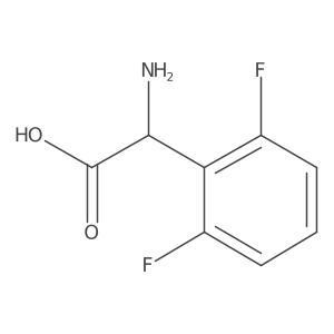 (S)-2-Amino-2-(2,6-difluorophenyl)aceticacid Structure