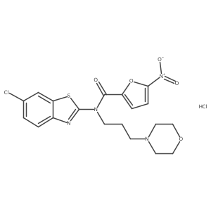N-(6-chlorobenzo[d]thiazol-2-yl)-N-(3-morpholinopropyl)-5-nitrofuran-2-carboxamide hydrochloride Structure