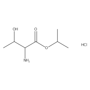 (2S,3R)-Isopropyl 2-amino-3-hydroxybutanoate hydrochloride Structure