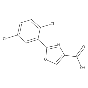 2-(2,5-dichlorophenyl)oxazole-4-carboxylic acid结构式