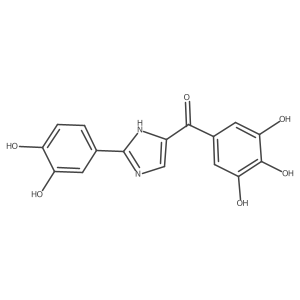 [2-(3,4-Dihydroxyphenyl)-1H-imidazol-5-yl](3,4,5-trihydroxyphenyl)methanone Structure