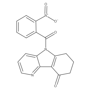 9H-Pyrido[3,2-b]indol-9-one, 5,6,7,8-tetrahydro-5-(2-nitrobenzoyl)- Structure