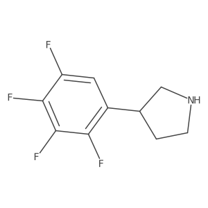 3-(2,3,4,5-Tetrafluorophenyl)pyrrolidine Structure