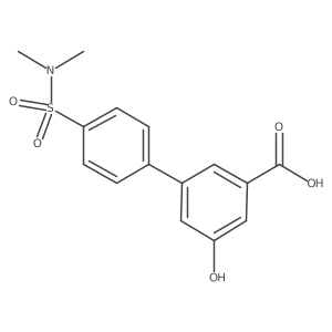 3-(4-N,N-Dimethylsulfamoylphenyl)-5-hydroxybenzoic acid Structure