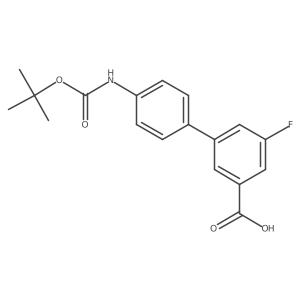 3-(4-Boc-aminophenyl)-5-fluorobenzoic acid结构式