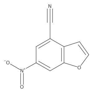 6-Nitro-4-benzofurancarbonitrile结构式