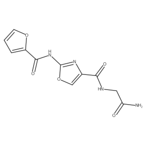 N-(2-amino-2-oxoethyl)-2-(furan-2-carboxamido)oxazole-4-carboxamide Structure