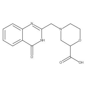 4-((4-Oxo-3,4-dihydroquinazolin-2-yl)methyl)morpholine-2-carboxylic acid结构式