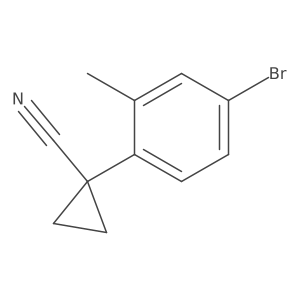 1-(4-Bromo-2-methylphenyl)cyclopropane-1-carbonitrile Structure