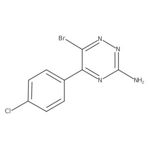 6-Bromo-5-(4-chlorophenyl)-1,2,4-triazin-3-amine Structure