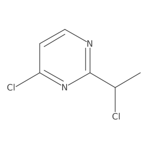 Pyrimidine, 4-chloro-2-(1-chloroethyl)-结构式
