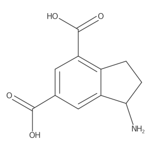 1-amino-2,3-dihydro-1H-indene-4,6-dicarboxylic acid Structure