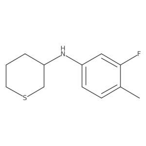N-(3-fluoro-4-methylphenyl)thian-3-amine结构式