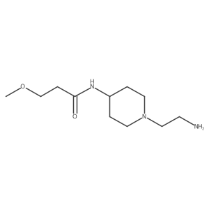 n-(1-(2-Aminoethyl)piperidin-4-yl)-3-methoxypropanamide结构式
