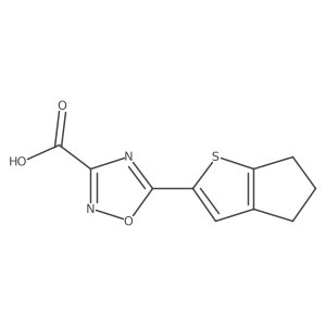 5-(5,6-dihydro-4H-cyclopenta[b]thiophen-2-yl)-1,2,4-oxadiazole-3-carboxylic acid Structure
